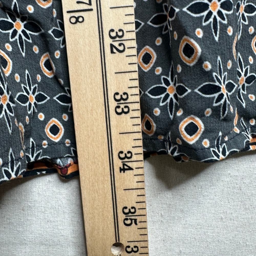 LOFT Foulard Patchwork Button‎ Teared Swing Dress… - image 6